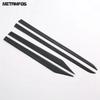 Accessories For Nissan Qashqai J12 - 2024 2025 Carbon Fiber Door Side Line Strip Body Skirt Molding Trim Car Styling