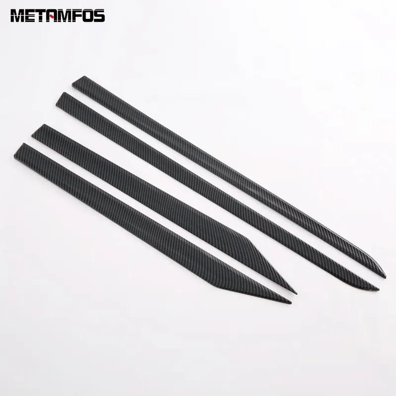 Accessories For Nissan Qashqai J12 - 2024 2025 Carbon Fiber Door Side Line Strip Body Skirt Molding Trim Car Styling