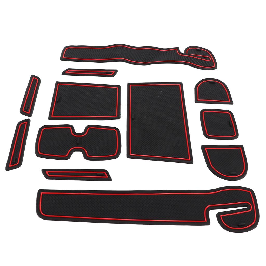 12 ST Mittkonsolfoder Mattor Set Luktfri Flexibel Ersättning för Suzuki Swift 2018?2020