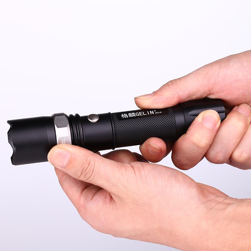 Outdoor Strong Light Flashlight Rotating Focusing LED Long-range Rechargeable High-quality Ultra-long Battery Life Flashlight