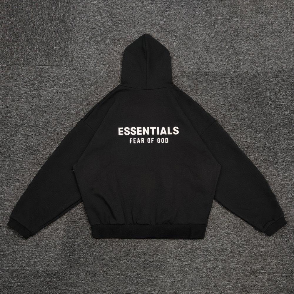 Grünes X FOG Essentials Plus Samt Kapuzenpullover SS24