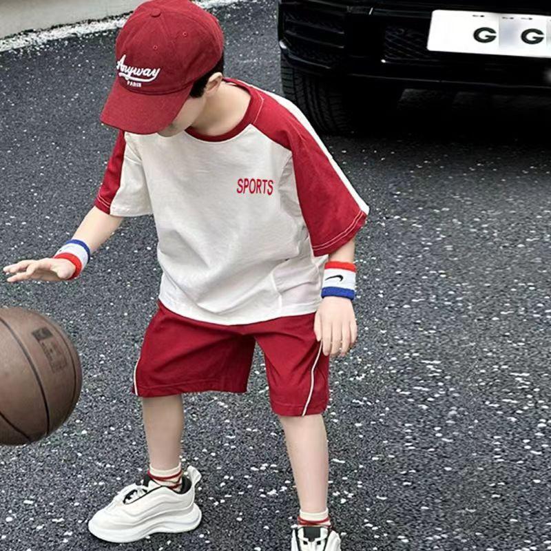 Boy's Fashion Thin Summer Suit Casual Sports Suit Basketball Suit