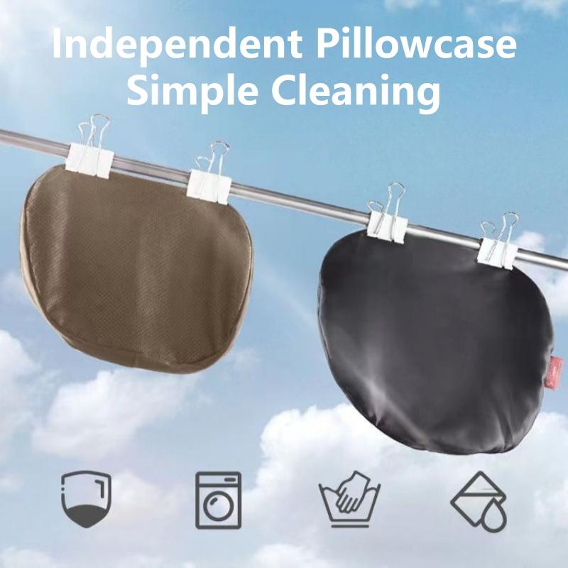 1pc Memory Cotton Headrest and Lumbar Pillow, Breathable Suede Material, Lumbar Pillow Neck Support Adjustable Car Rest Cushion