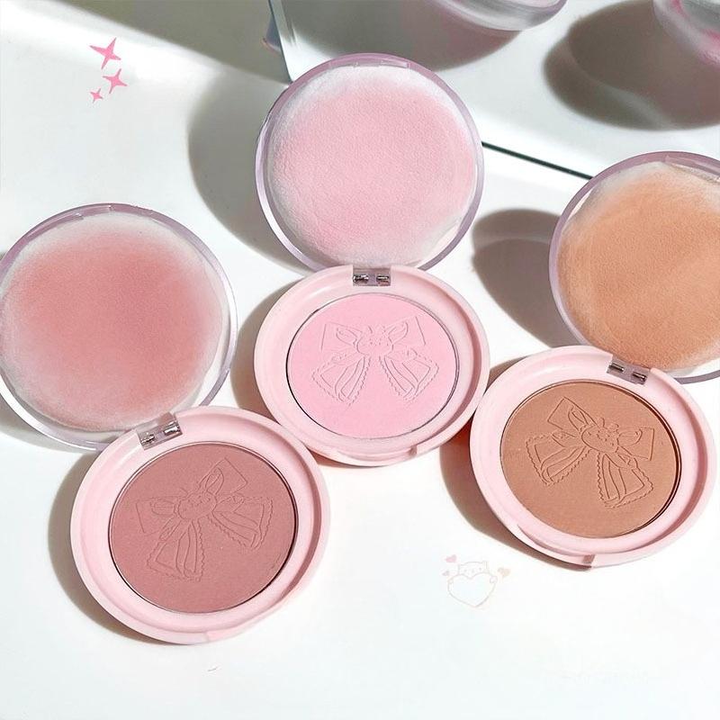 Cute Blusher Lasting Not Easy To Fly Powder Pink Blush Face Brighten Shading Rouge Rubor Korean Makeup Cosmetics