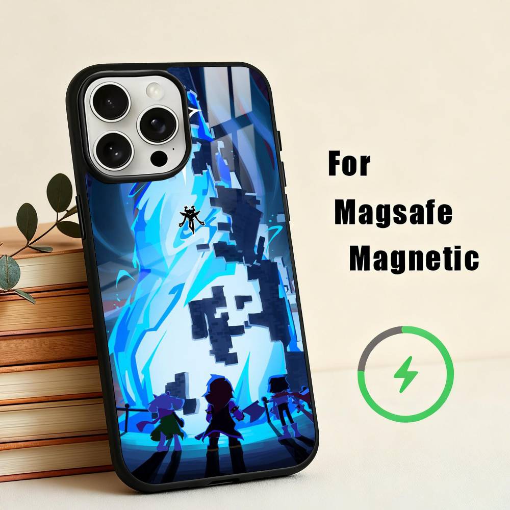 

Game D-Deltarune-E Phone Case For iPhone17,16,15,14,13,12,11 Plus,Pro Max Magnetic For Magsafe Wireless Charging iPhone16