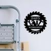 Exquisite Dad's Workshop Black Metal Decorative Plaque Tool Inspired Design Father's Day Wall Art Easy Install