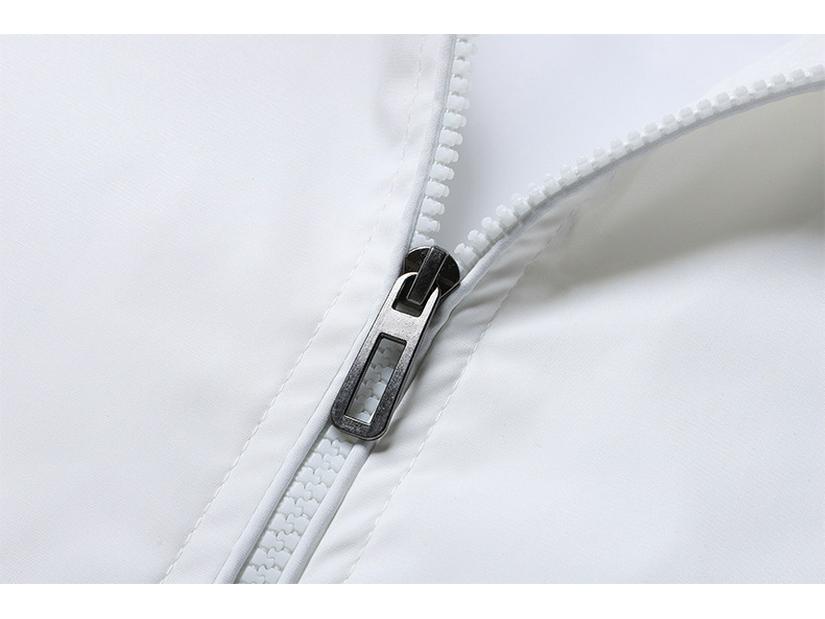 Men's Casual Fleece & Cotton Sports Jacket - Solid Color Spring/Autumn Outerwear