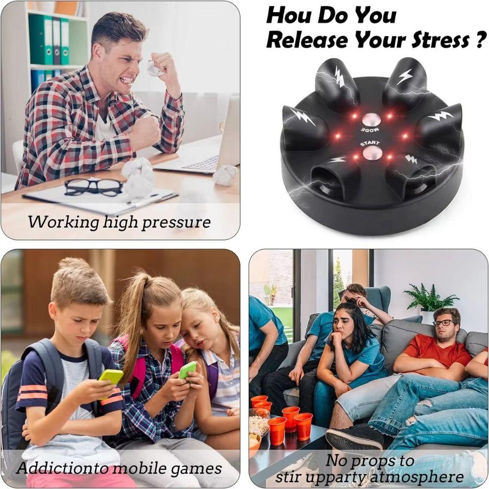 Interesting Electric Shock Finger Game Funny Electric Shocking Roulette  Micro Polygraph