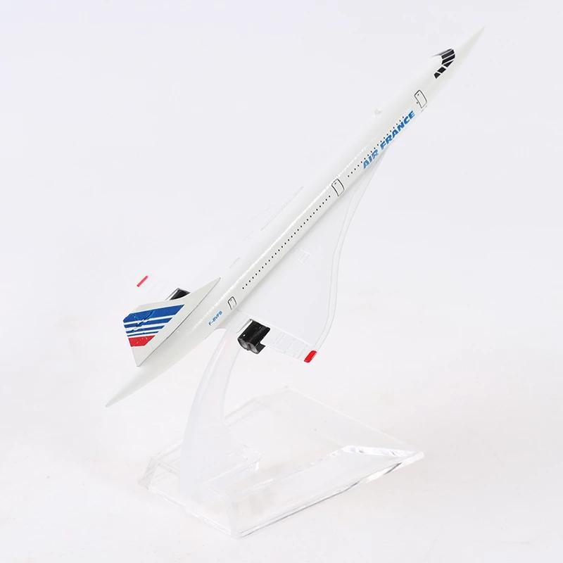 1:400 Scale Concorde Air France Airplane Model, France Airline Alloy Diecast Plane Model Toys Collection Home Decor Miniatures