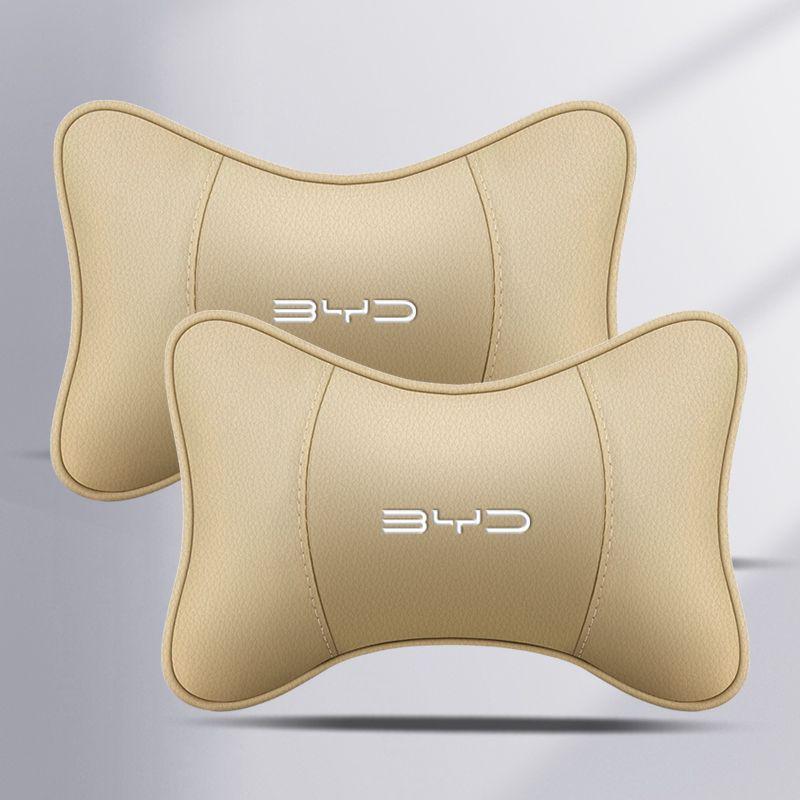 BYD Car Headrest & Lumbar Support Pillow for Qin, Song Plus DMI, Han, Tang, Yuan, EV Dolphin & Seal