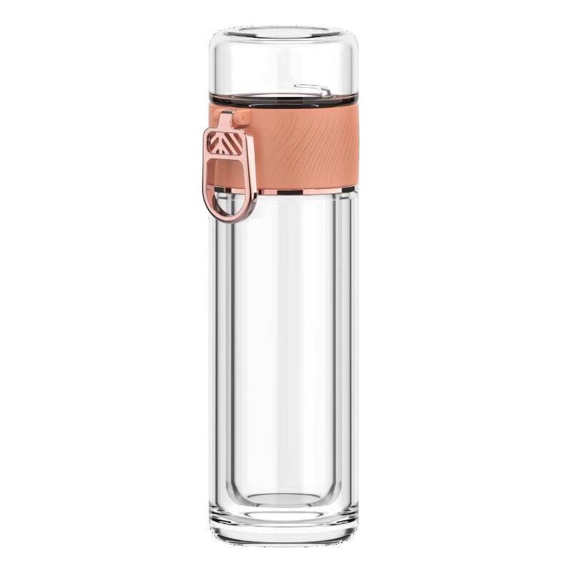 Haers Double-Layer Glass Tea Infuser Cup with Handle