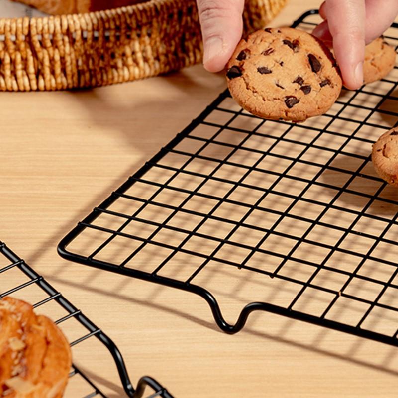 Nerezový chladicí rošt na chléb, sušenky, dorty, odkapávací rošt, chladicí mřížka, plech na pečení, domácí pekařské náčiní, kuchyňské doplňky