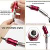 Drill Bit Extension Pivot 1/4 Inch Hex Quick Release Pivoting Screwd Drill Bit Holder Magnetic Swiveling Bit Tip Holder Set