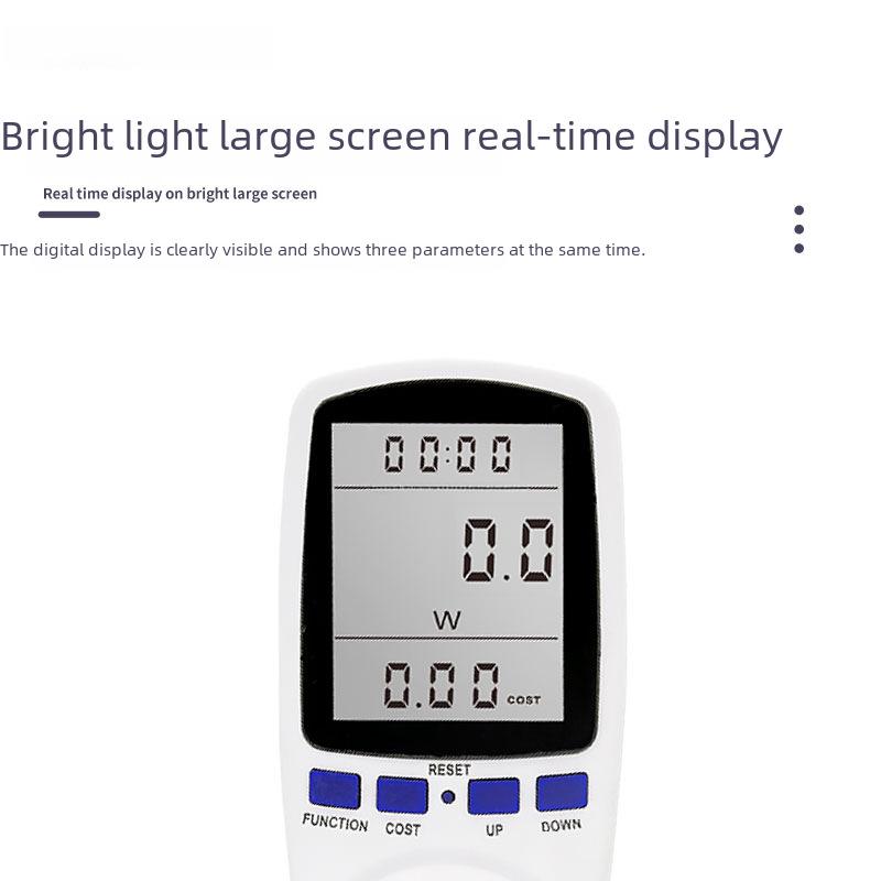 Europäische Multifunktions-Leistungsmesssteckdose - Intelligentes Energieüberwachungsinstrument