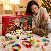 Christmas Countdown Calendar Blind-Box 24pc3d Pet Toy Blind-Box CatWand Bell Ball Mouse Plush Self-Amusing Pet Toy Set Christmas Gift