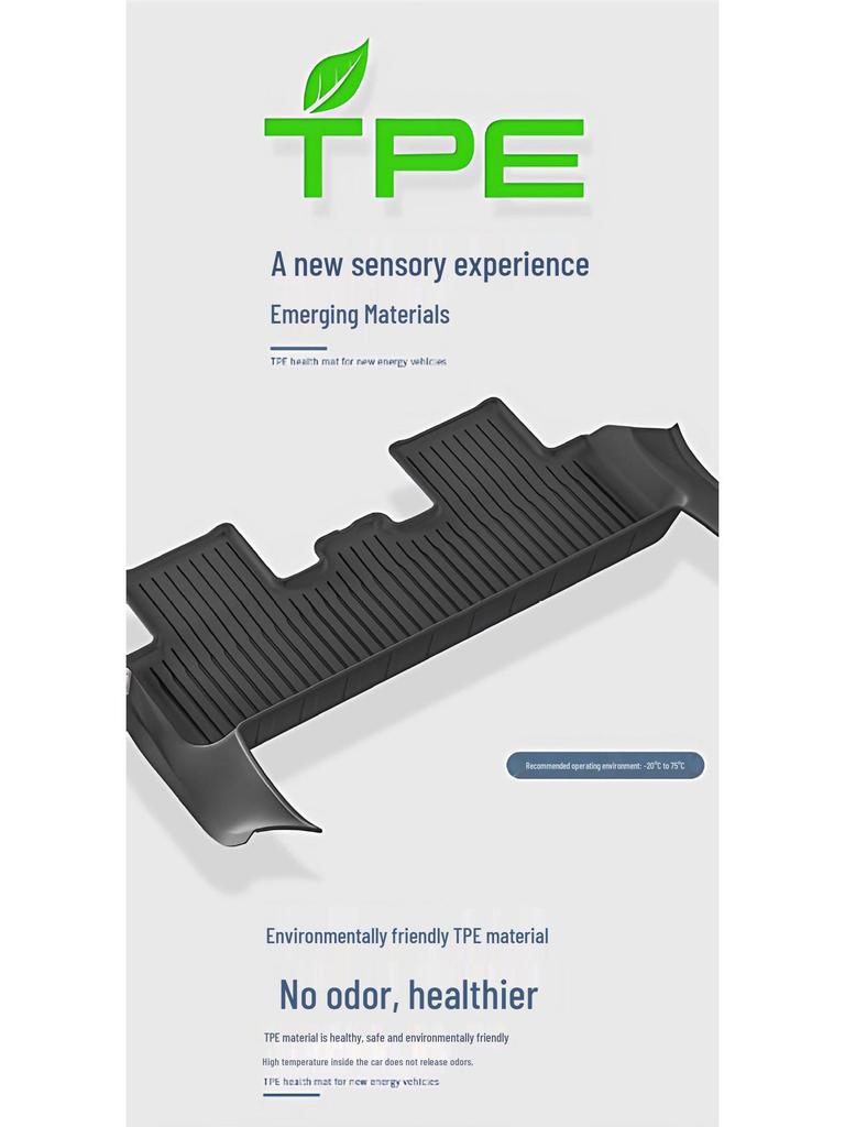 Passt für Tesla Model Y (25-Modell) Rechts- und Linkslenker: Vollständig umschlossene TPE-Fußmatten