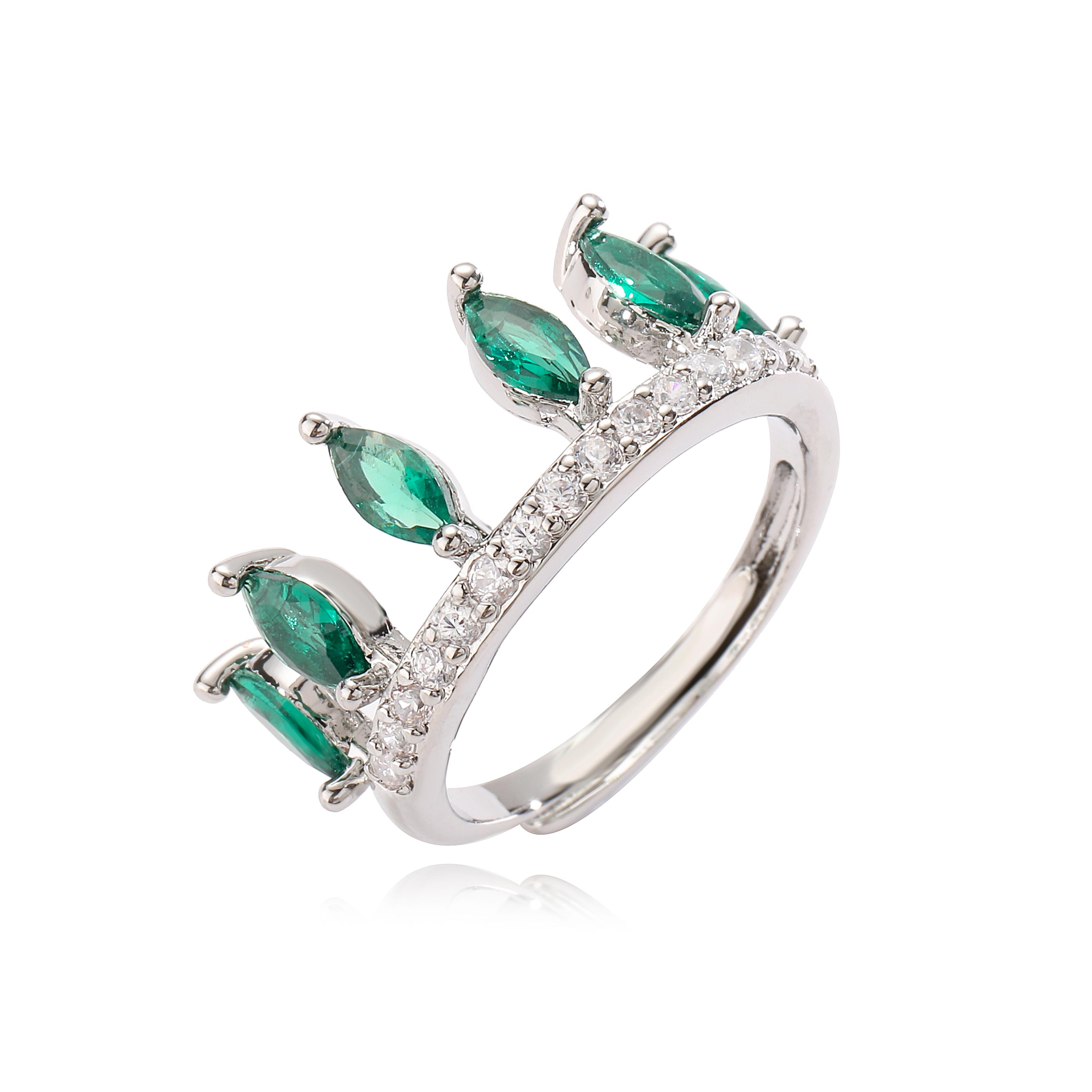 

HECHENG,Full Paved Zircon Ladies Rings Gold Color Simple Party Zircon Daily Trendy Accessories resizable