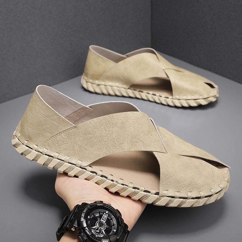 Fashion Summer New Open Toe Sandals Men Non-slip Shoes Unisex Bathroom Slippers Comfortable Slippers Men's High-quality Beach Flip Flops