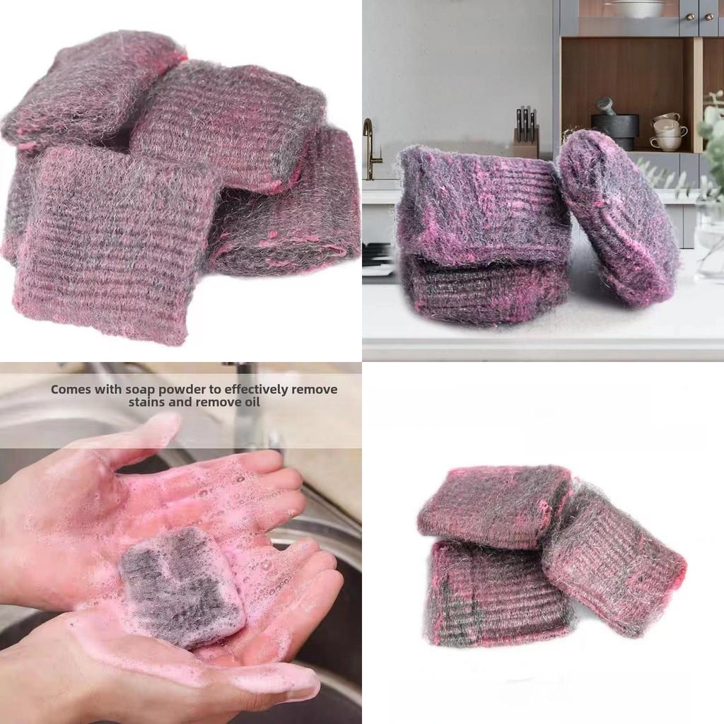 Ball Wire Steel Soap Brush Kitchen Cleaning Ball Degreasing Brush Dishwashing