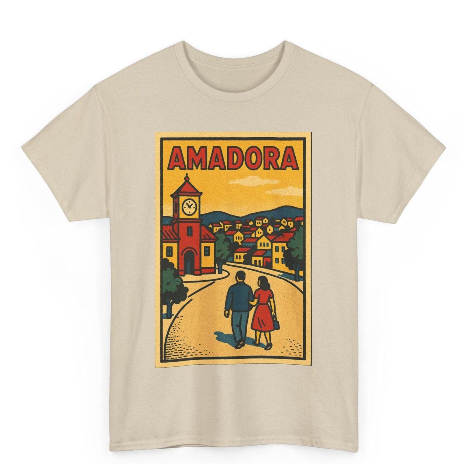 Amadora Portugal T-Shirt: Retro Comic Style, Vintage City Vibes 4XL