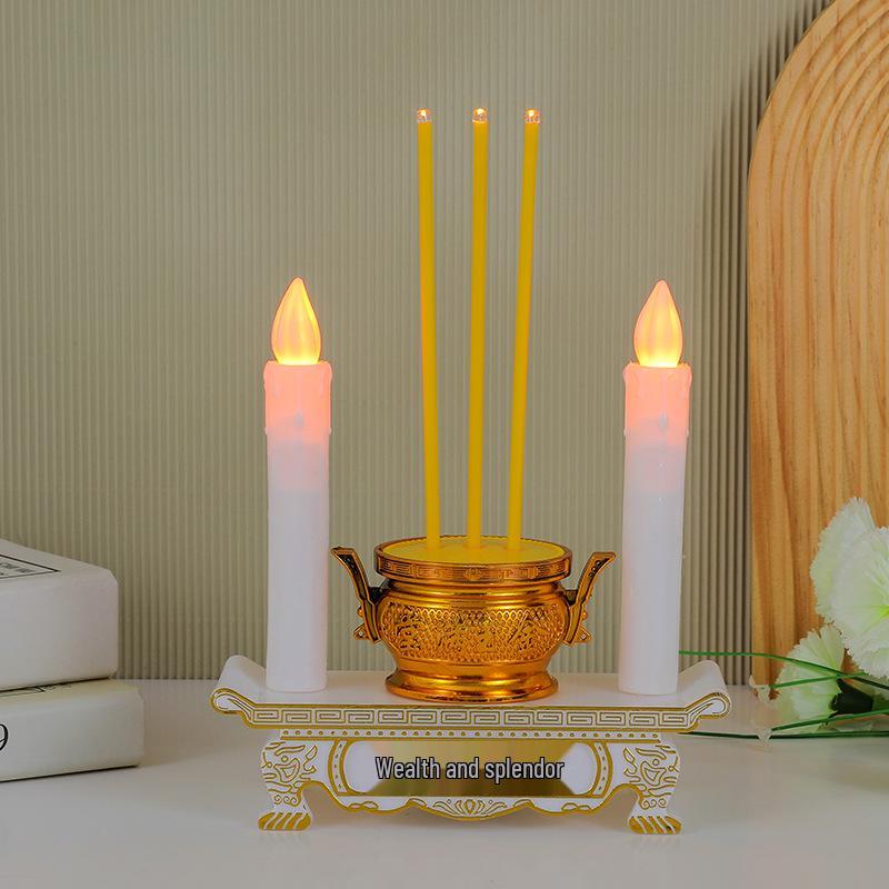 

Светодиодная электронная благовонная курильница для подношения свечей и лампадок