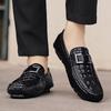 2025 Luxury Designer Penny Loafers Men Handmade Genuine Leather Casual Shoes Driving Flats Slip on Soft Man Moccasins Mens Shoes
