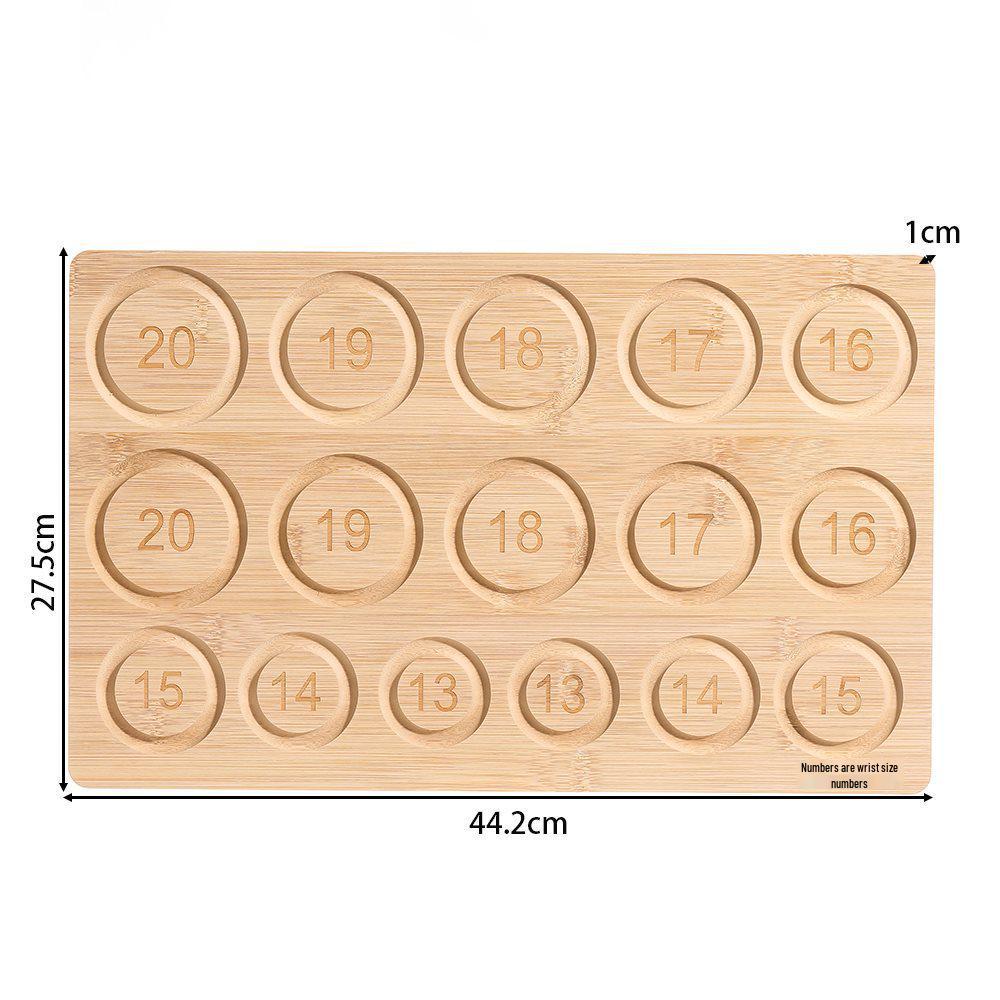 Original Pine Wood Beading Design Plate for DIY Necklace Bracelet Display and Accessories