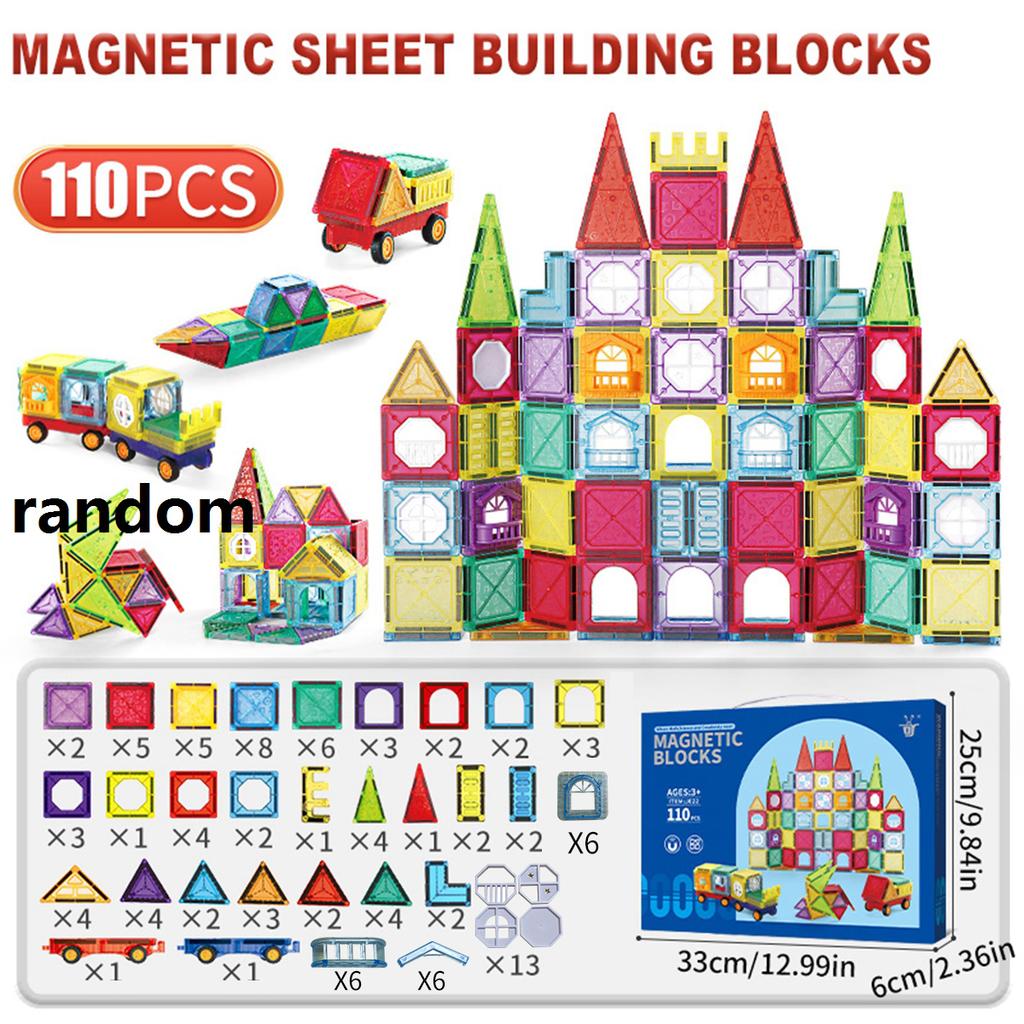 Tuiles Magnétiques pour Enfants 3-5 Ans 4-8 Jouets Magnétiques pour Garçons Filles Tout-Petits 3 4 5 6 7 8+ Ans Blocs de Construction Magnétiques Préscolaire