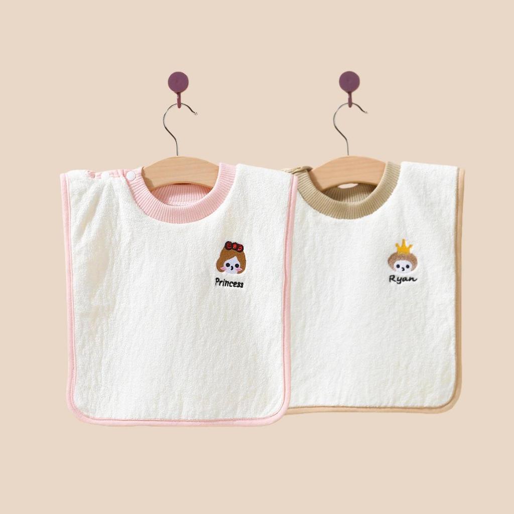 Wasserdichtes Baby-Lätzchen & Handtuch-Set: Zum Zähneputzen, Gesichtswischen und Baden