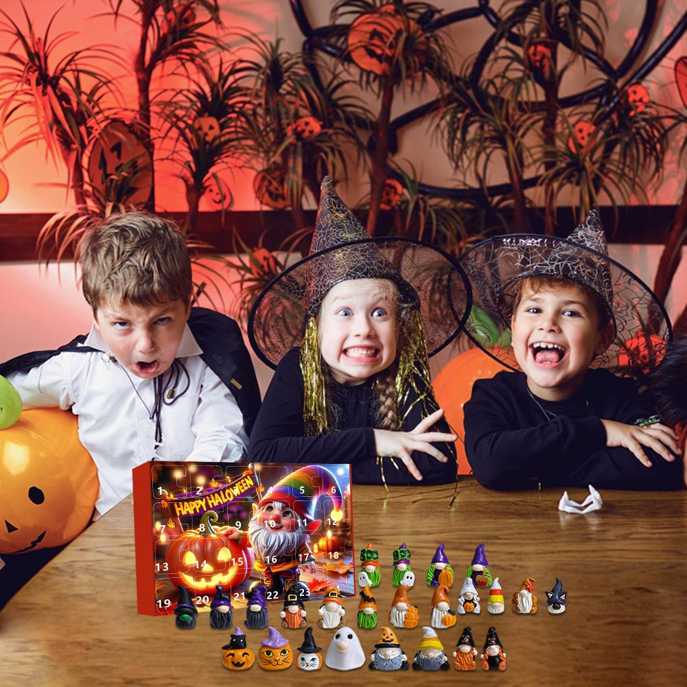 Halloween Gnome Toys Advent Calendar Gnome Figures Countdown Calendar Dwarf Dolls Calendar Gift Box Novelty Surprise Gift