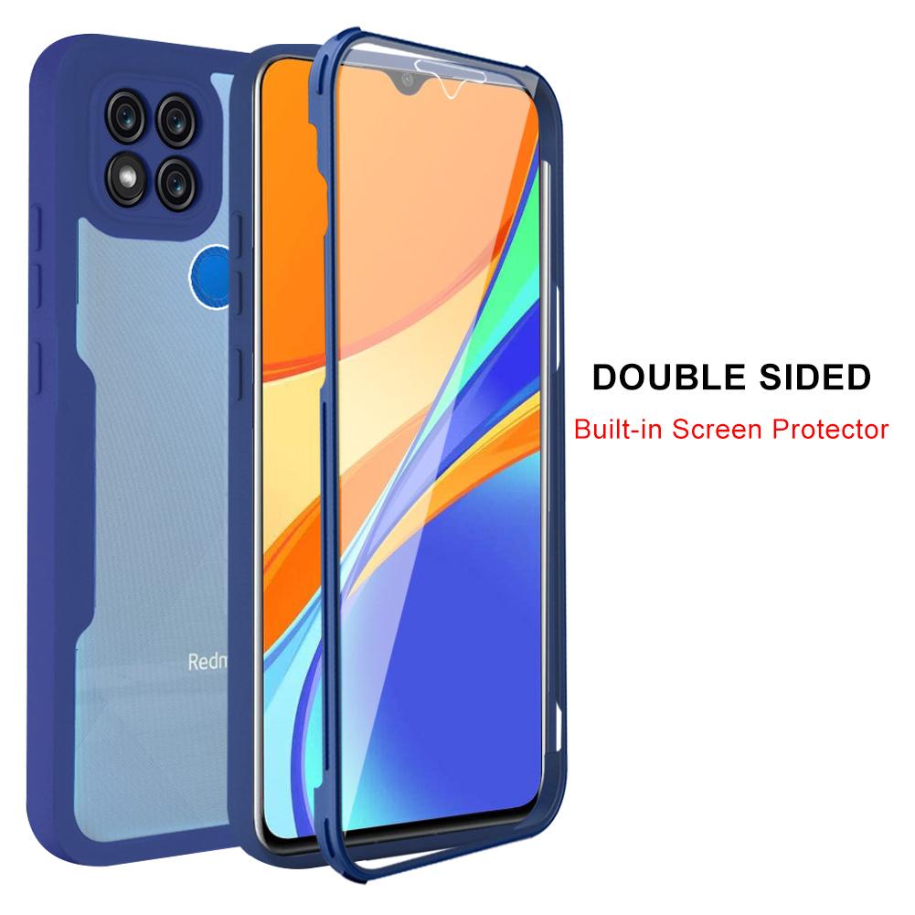 Phone Case For Redmi Note 13 12 11 10 9 Pro 12s 11s 10s 10C 12C 13C 360 Full Body Screen Protector Shockproof Phone Cover