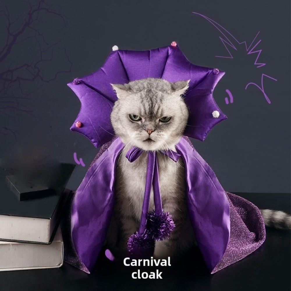 Cloth Halloween Pet Cloak Star Dog Witch Costume Cute Pet Witch Cloak  Halloween Atmosphere
