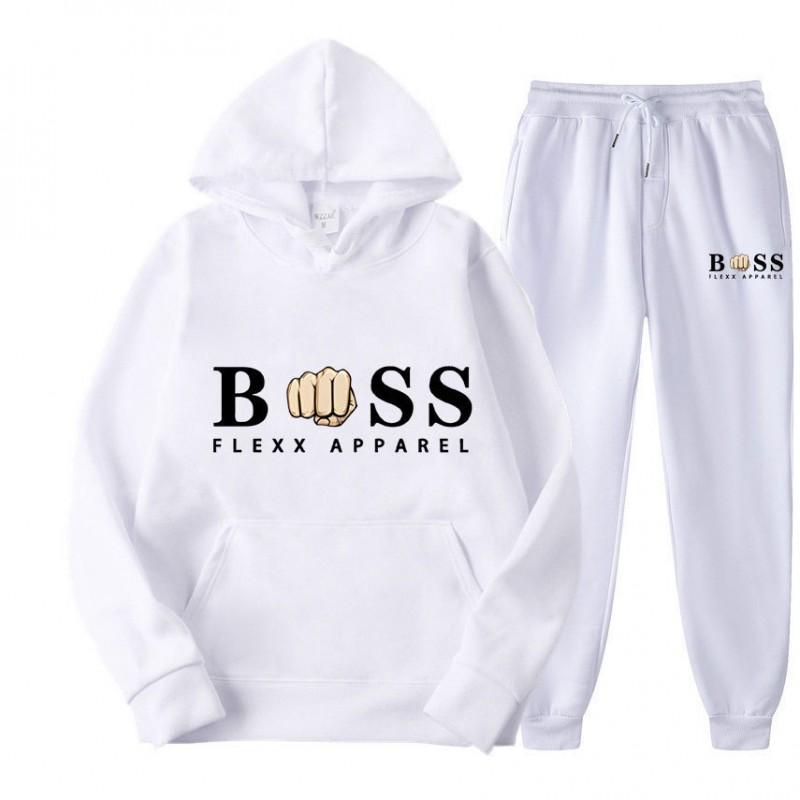 Mens Oversized Hooded Long Sleeve Sweatshirt Casual Printed Fleece-Lined Pullover Sportswear