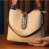 Autumn new simple and versatile bucket shoulder handbag women's bag