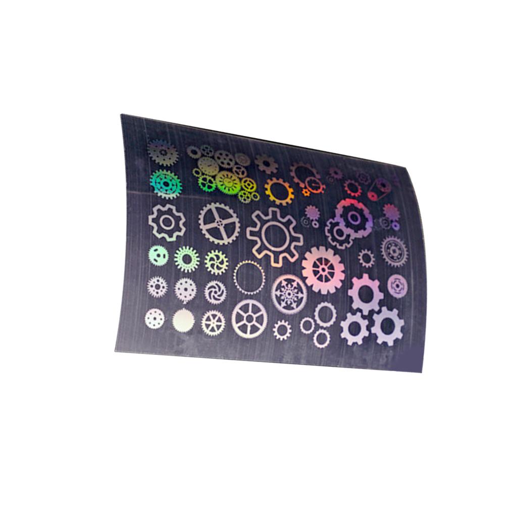 Transparent Stickers with Multiple Pattern DIY Accessory Durable Colorful Crafts Nail Decoration Gift Packaging Multi-Purpose