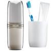 4 Pcs Travel Storage Cup Travel Portable Toothbrush Cup Home Dental Cylinder Toothbrush Storage Box Travel Home Wash Set