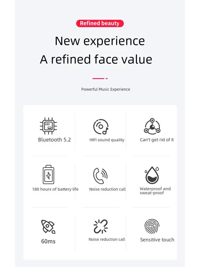 2023 Waterproof Sports Bluetooth Ear-Hook Headset: Wireless, Noise-Reducing, Stereo Sound, Long Battery Life