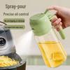 Dual-Use Leak-Proof Oil Spray & Pour Glass Bottle for Kitchen
