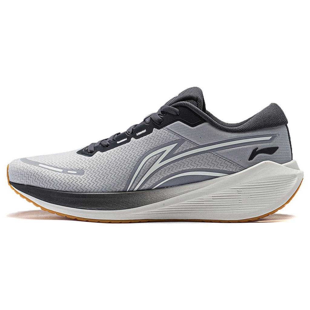 New LiNing Wave V2 Cushioning, Slip Resistant, And Abrasion Resistant Low Top Casual Running Shoes Men's Brick Gray ARST053-5