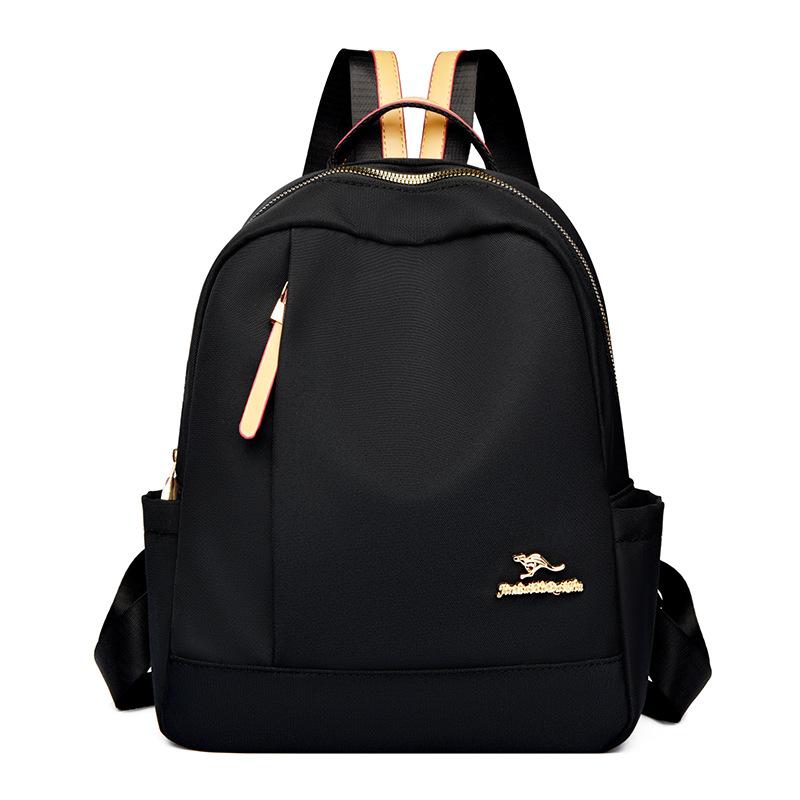 

Emgrand Kangaroo soft leather small round bag female Korean version versatile three-layer small backpack shoulder bag mini messenger mobile phone b чёрный