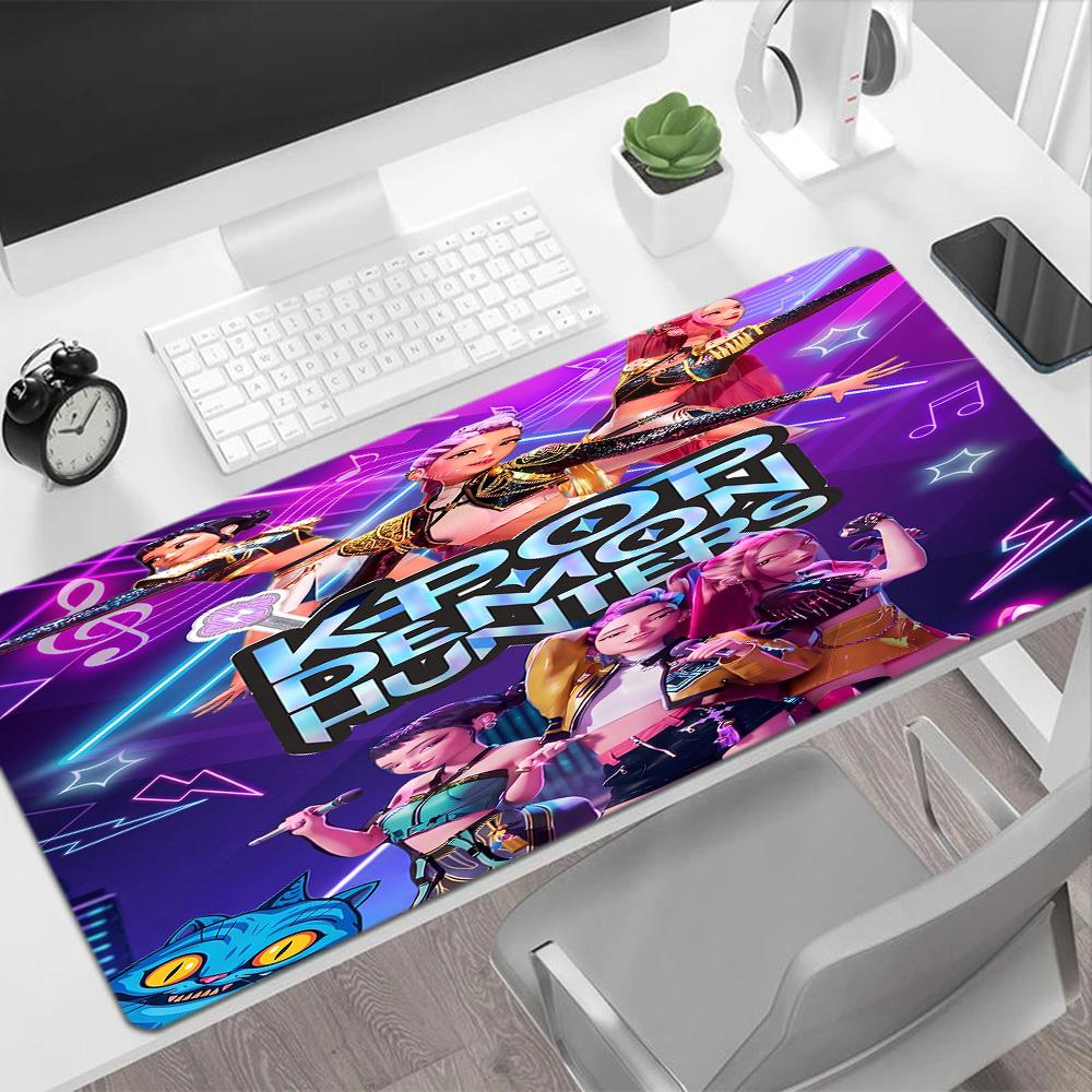 Kpop Huntrx Magical Girls Anime Fantasy Hunters Large Mouse Pad Gaming Laptop Mouse Pad Computer Desk Mat Nonslip Rubber Base Gaming Accessories Ideal