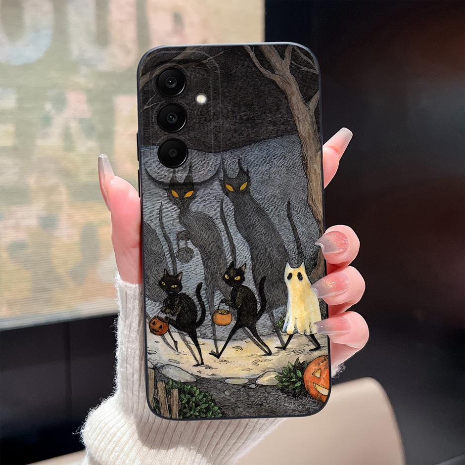 Custodia Per Samsung Galaxy A17 M17 4G 5G Gatto Cartone Animato Carino Copertura Protettiva Morbida in Silicone Per SamsungA17 M17 Fundas GalaxyM17 Coque