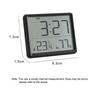 Ultra Thin Alarm Clock LCD Large Screen Digital Temperature Hygrometer Simple Magnetic Design Desk Refrigerator Wall Mounted Decoration Digital Clocks