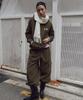 OIOI COLLECTION Fleece Cargo Sweatpants [Khaki]