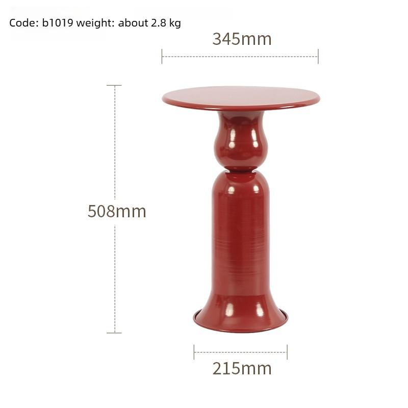 Modern Minimalist Side Table, Living Room Sofa Coffee Table, Bedroom Round Shelf, Aesthetic Home Decor for Space