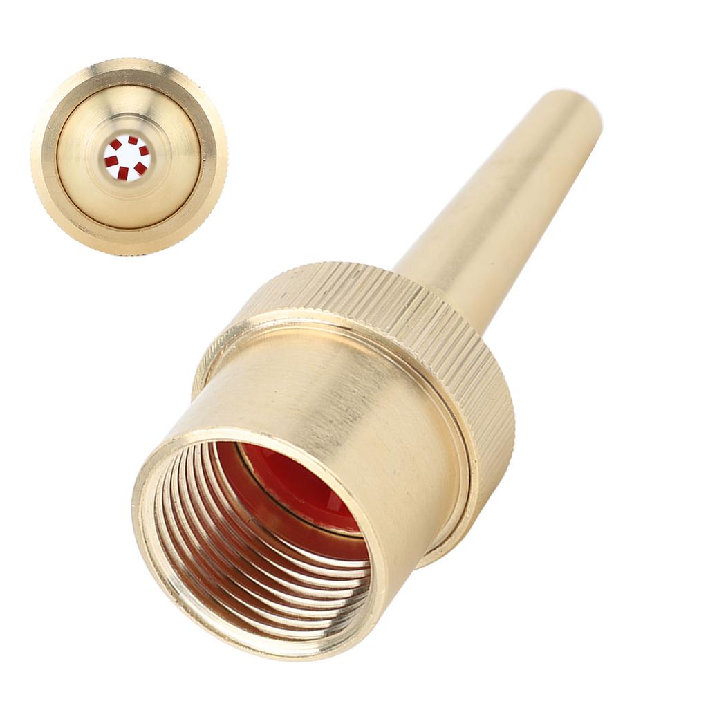 Brass Direct Fountain Nozzle Female Screw Connection Spherical Joint Adjustable Direct Fountain Nozzle for Pond Garden G1in