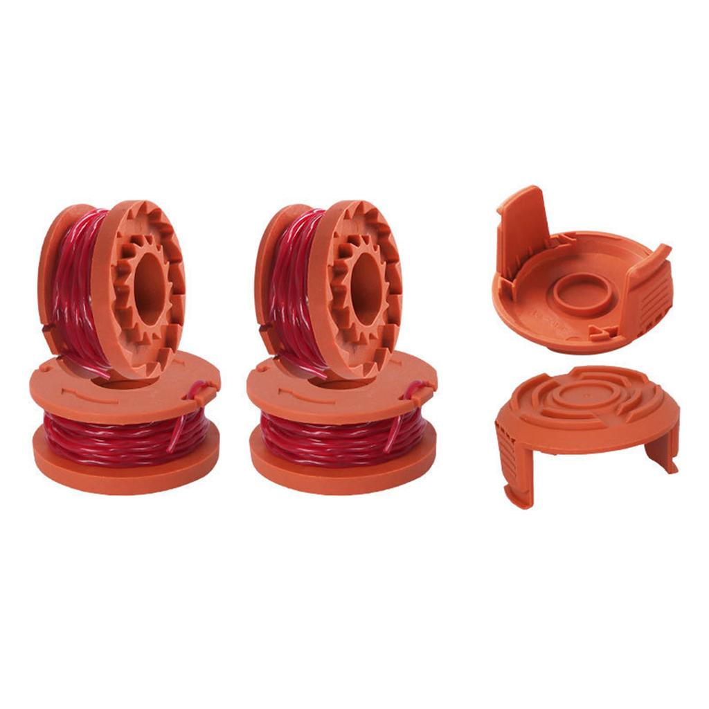 Grass Trimmer Spool Line Coils With Coil Lid Spool Line Cap Set Thread Coil Set For Lawn Mower Grass Trimmer Accessories