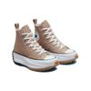 Converse Run Star Hike Platform Mid-Top Canvas Shoes Unisex Honey Tea Brown
