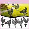 Statues Art Chicken Backyard Lawn Stakes Hen Yard Decor Garden Decor Ornament