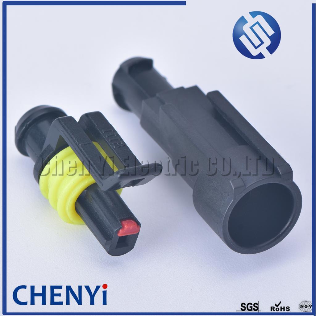 1 Pin Super Sealed Electrical Wire Automotive Connector Male or Female Car Waterproof Plug Kit 282079-1 282103-1